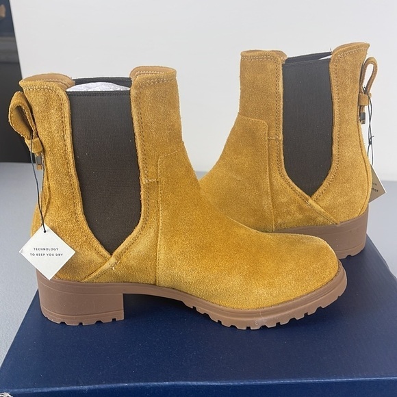 Cole Haan Camea Waterproof Suede Combat Boot. - Picture 9 of 12